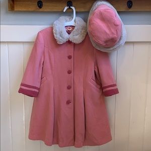 Sarah Louise England Cashmere Blend Coat & Hat